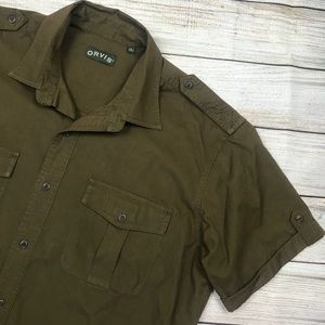 Men Orvis Short-Sleeved Bush Shirt 